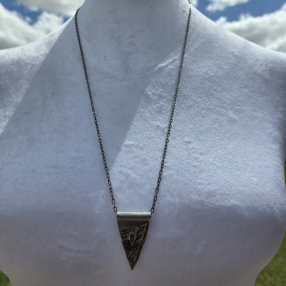 Jewelry - Silver Triangle Pendant Necklace
